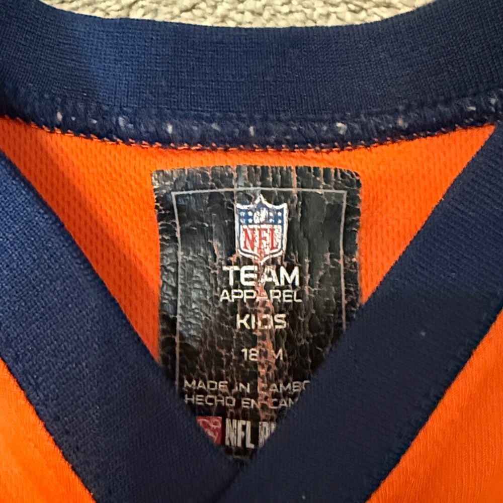 NFL Team Apparel Denver Broncos Peyton Manning Football Jersey Size 18 M - Picture 2 of 3